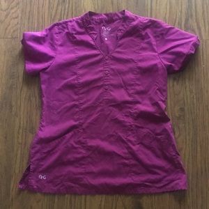 Purple scrub top